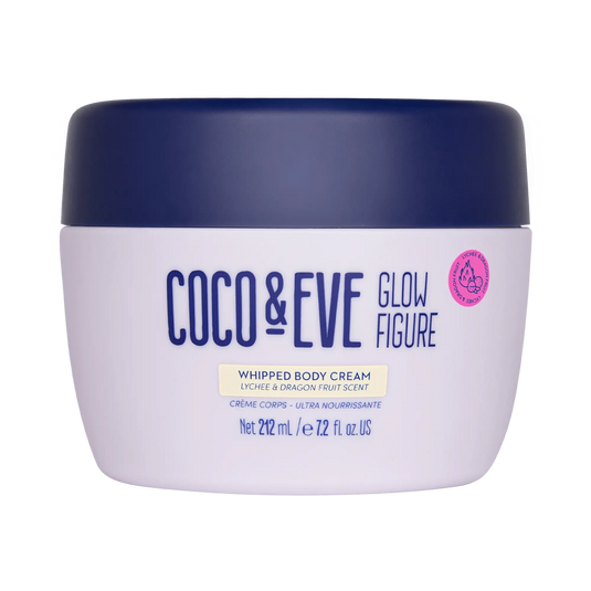 Coco & Eve Glow Figure Whipped Body Cream (Lychee and Dragon Fruit Scent) – 212ml