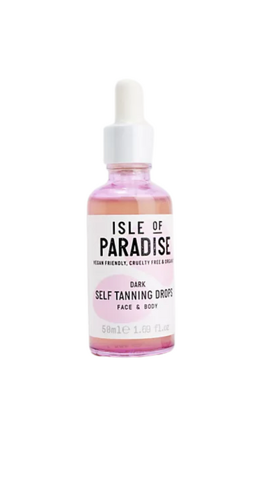 ISLE OF PARADISE Dark Face & Body Self Tanning Drops