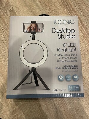 Load image into Gallery viewer, Iconic Desktop Studio 8’’ Ring Light
